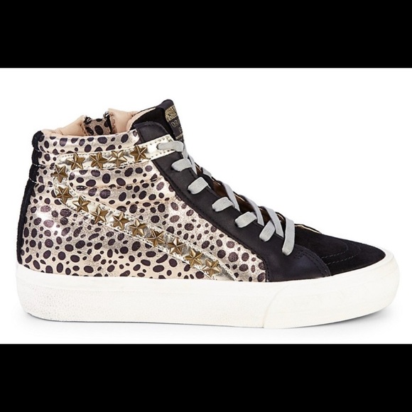 Vintage havana leopard high top sneakers Clearance